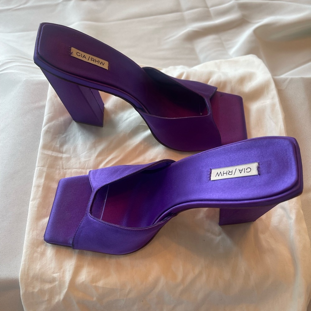 GIABORGHINI x RHW Satin Block-Heel - Picture 2 of 6